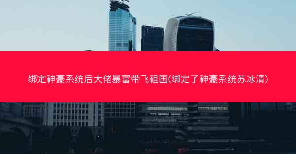 绑定神豪系统后大佬暴富带飞祖国(绑定了神豪系统苏冰清)