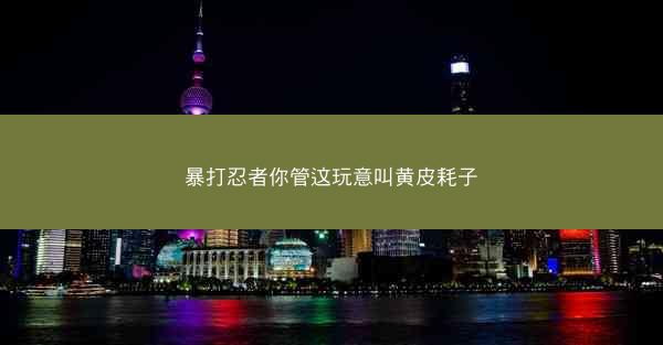 暴打忍者你管这玩意叫黄皮耗子