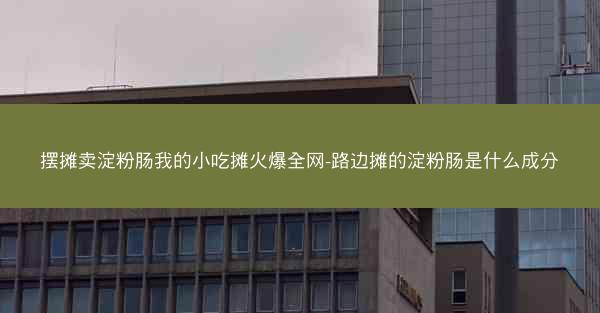 摆摊卖淀粉肠我的小吃摊火爆全网-路边摊的淀粉肠是什么成分