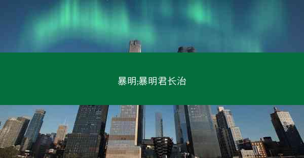 暴明;暴明君长治