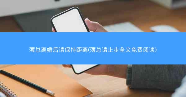薄总离婚后请保持距离(薄总请止步全文免费阅读)