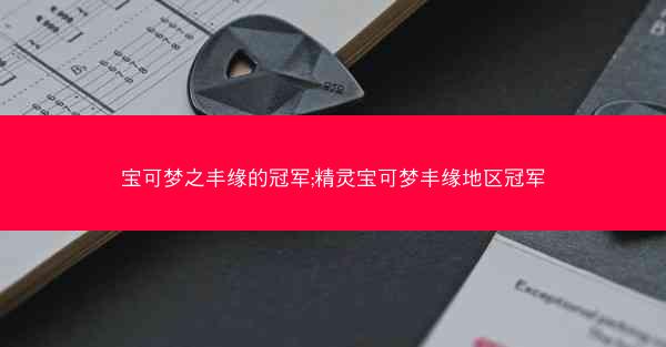 宝可梦之丰缘的冠军;精灵宝可梦丰缘地区冠军