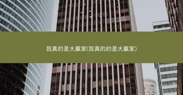 我真的是大赢家(我真的的是大赢家)