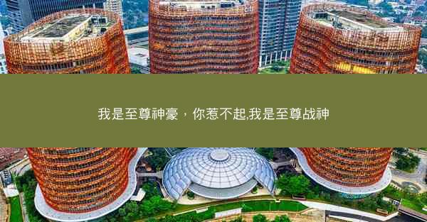 我是至尊神豪,你惹不起,我是至尊战神 我是至尊神豪,你惹不起,我是至尊战神