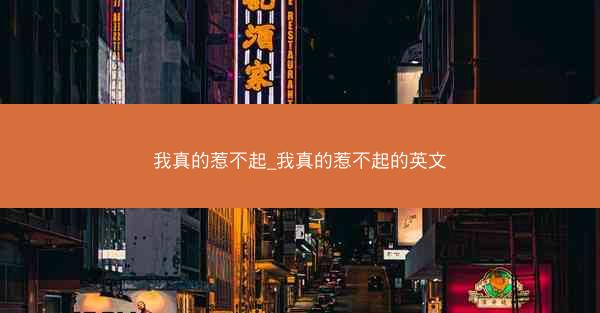 我真的惹不起_我真的惹不起的英文