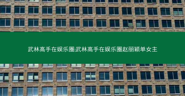 武林高手在娱乐圈;武林高手在娱乐圈赵丽颖单女主