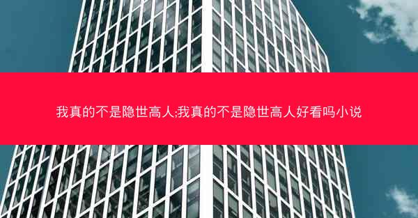 我真的不是隐世高人;我真的不是隐世高人好看吗小说