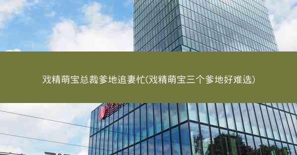 戏精萌宝总裁爹地追妻忙(戏精萌宝三个爹地好难选)