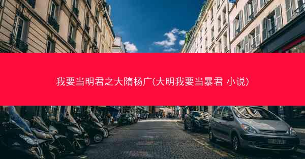 我要当明君之大隋杨广(大明我要当暴君 小说)